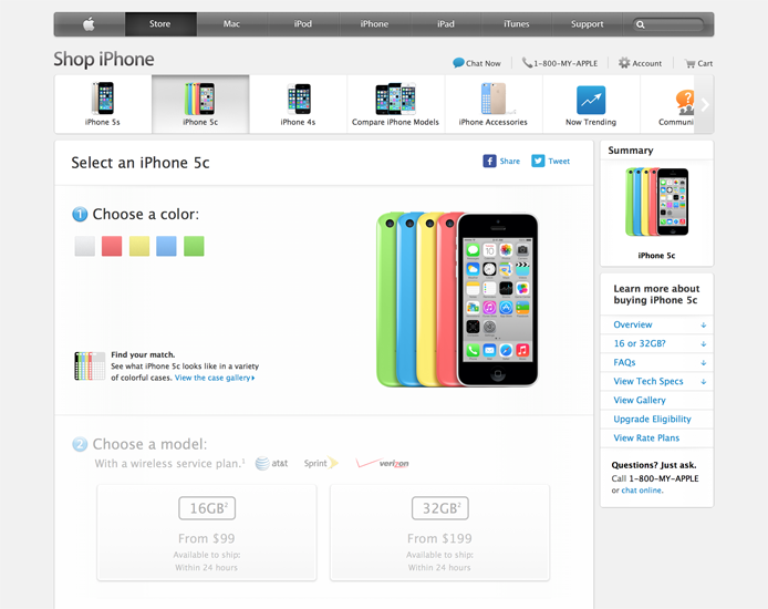 iPhone 5c Store